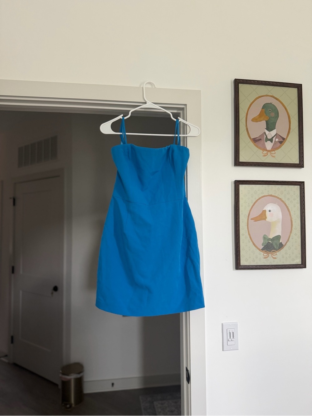 Gianni Bini Electric Blue Spaghetti-Strap Mini Dress